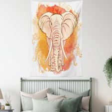 Eastern Elephant Pattern Tapestry