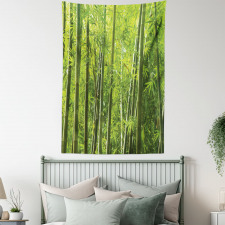 Exotic Tropical Bamboo Tapestry