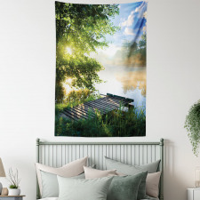 Fishing Pier by River Tapestry