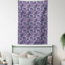 Colorful Flower Art Designs Tapestry