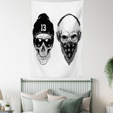 Funny Skull Band Tapestry