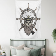 Captain Pirate Skeleton Tapestry