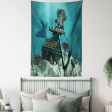 Ocean Mythical Pirate Tapestry