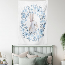 Rabbit Portrait Tapestry