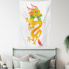 Fierce Animal Cartoon Design Tapestry