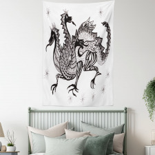 3 Headed Wild Character Tapestry