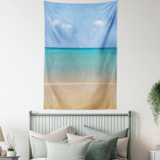 Calm Beach Hot Sun Tapestry