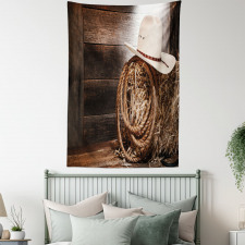 Wooden Folk Robe Hat Tapestry