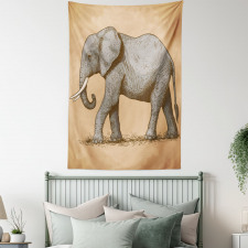 Sketch Art Animal Tapestry