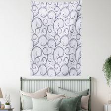 Delicate Curls Tapestry