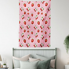 Strawberries and Cherries Tapestry