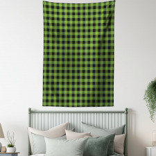 Natural Plaid Inspired Tapestry