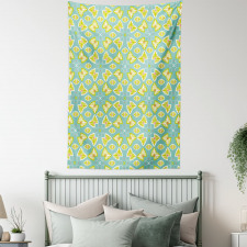 Butterfly Motif Damask Tapestry