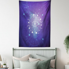 Mystic Eye and Ornaments Art Tapestry