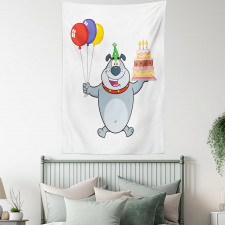 Bulldog Balloons and Cake Tapestry