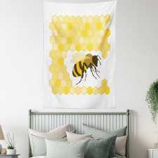 Single Bugnd Hexagons Tapestry