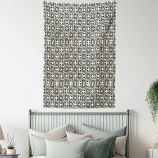 Swirls Flowers Pattern Tapestry