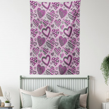 Stripe Circle Romance Motif Tapestry