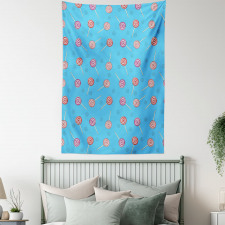 Retro Swirl Tasty Lollipops Tapestry