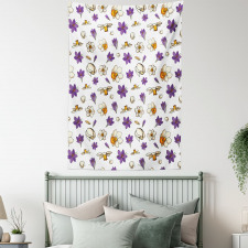 Graphic Daffodils Narcissus Tapestry