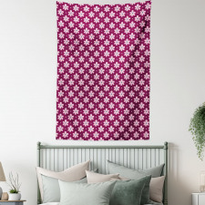 Petals with Hearts Tapestry