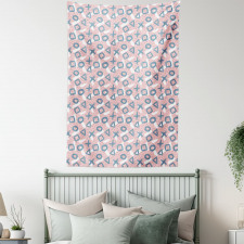 Modern Paintbrush Strokes Tapestry