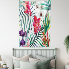 Tropical Orchids Tapestry