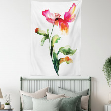 Flowering Poppy Tapestry