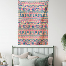 Zigzags Triangles Circles Tapestry