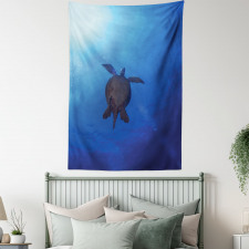 Sea Turtle in Deep Sea Tapestry