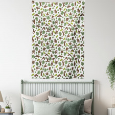 Lazy Animal Monstera Tapestry