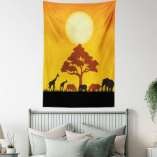 Wildlife Animals Rhinos Tapestry