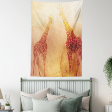 Tropic Giraffes Tapestry