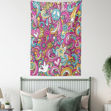 Funky 60s Fun Retro Tapestry