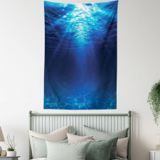 Sandy Seabed Sea Scene Tapestry