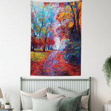 Trees Park Fall Autumn Tapestry