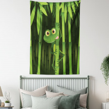 Jungle Trees Fun Frog Tapestry
