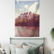 Canada River and Trees Tapestry