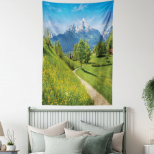 Spring Scenery in Alps Tapestry