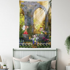 Flowers Blossoms Scene Tapestry