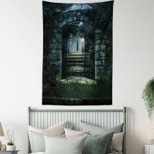 Dark Haunted Castle Tapestry