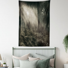 Nostalgic Dark Forest Tapestry