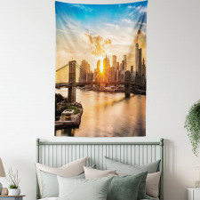 Cityscape of Brooklyn Tapestry