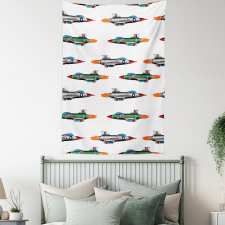 Jets Aviation Design Tapestry