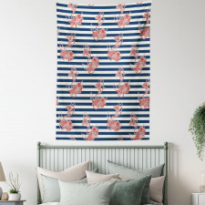 Anchor Striped Backdrop Tapestry