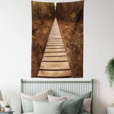 Wooden Path Adventure Tapestry