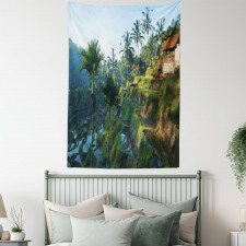 Palm Trees Morning Tapestry