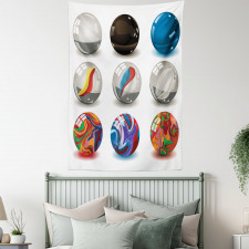 Marbles Bubble Artwork Tapestry