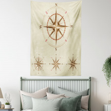 Compass Nautical Retro Tapestry