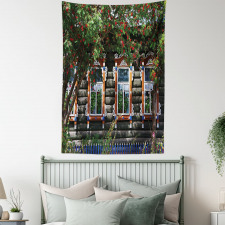 Ornate Wooden Shutters Tapestry